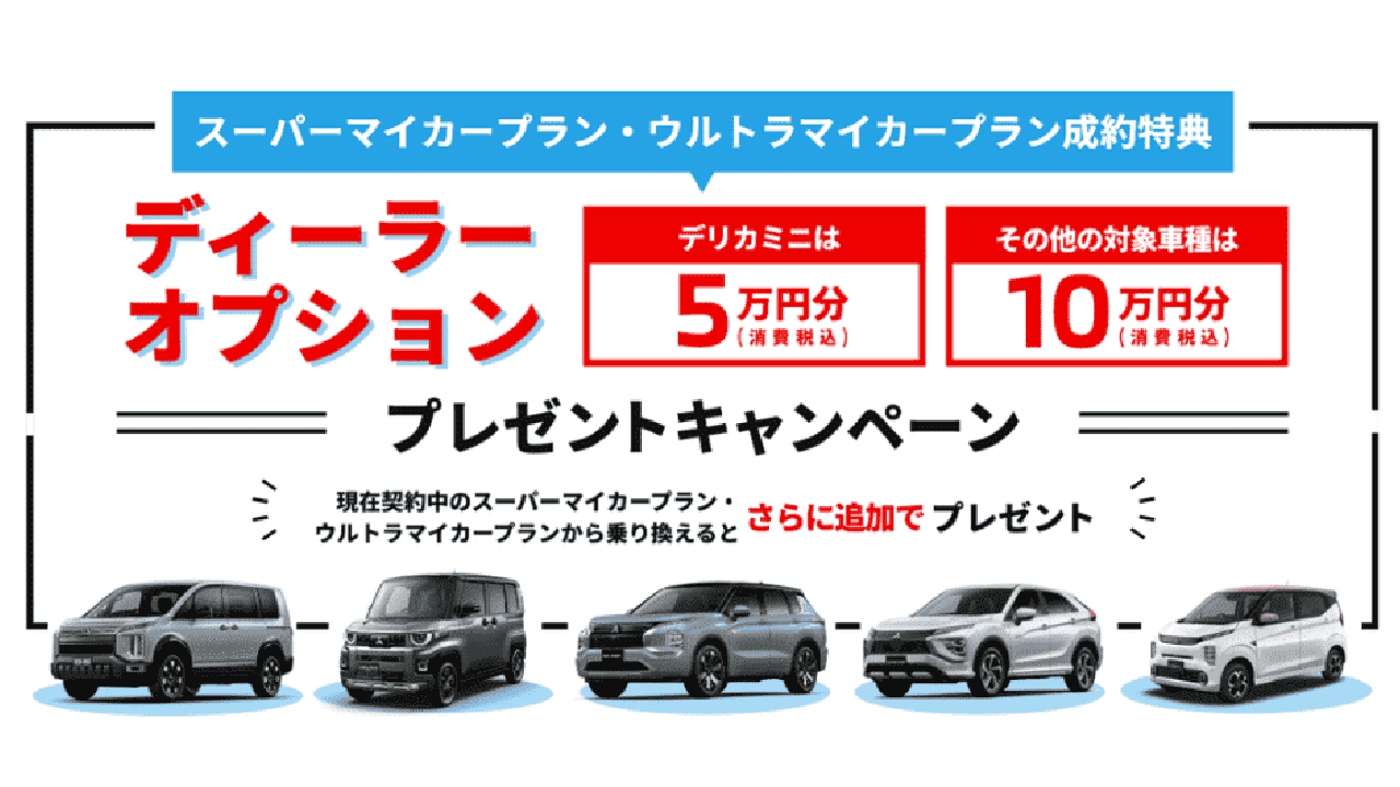 ディーラーオプション10万円分